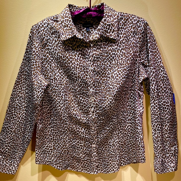 Talbots Tops - NWOT Leopard Button Down Shirt by Talbots M